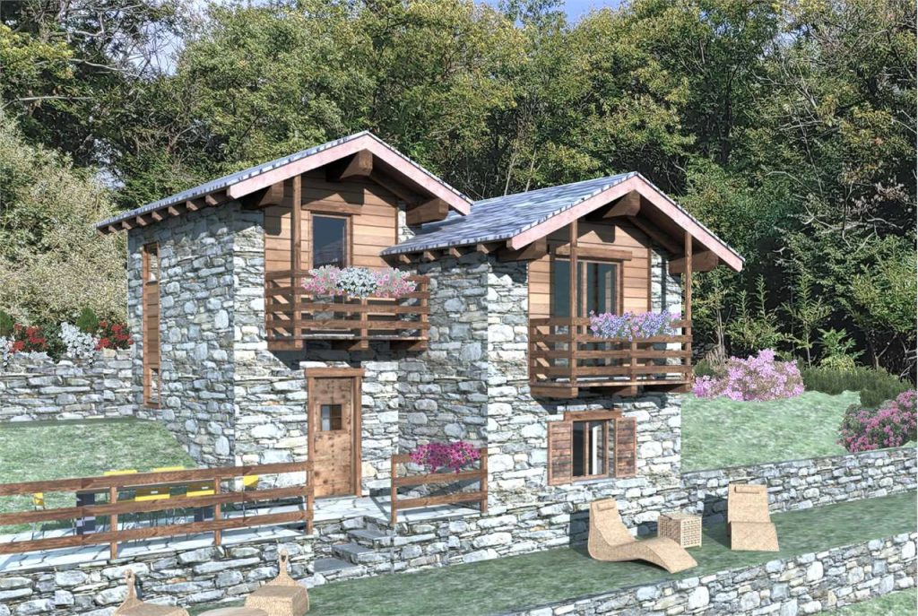 RUSTICO CON TERRENO IN MONTAGNA